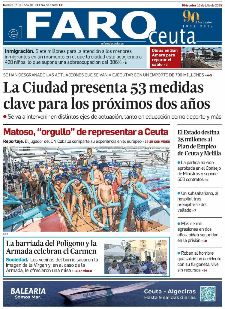 Portada de El Faro de Ceuta (Spain)