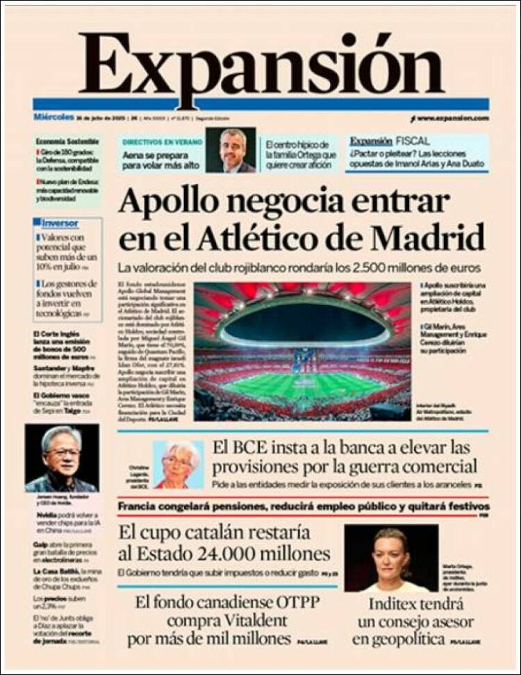 Portada de Expansión (Spain)