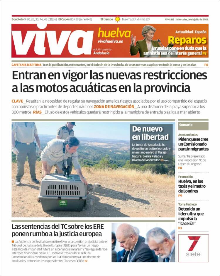 Portada de Viva Huelva (Spain)