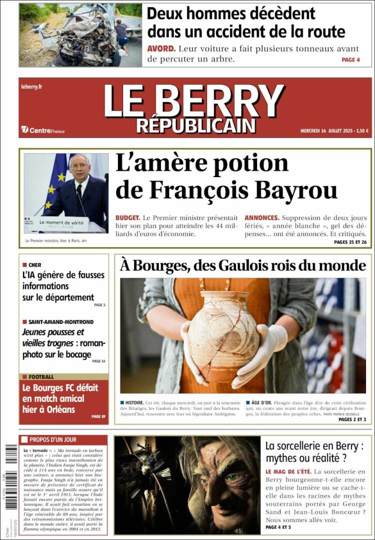 Portada de Berry Republicain (France)