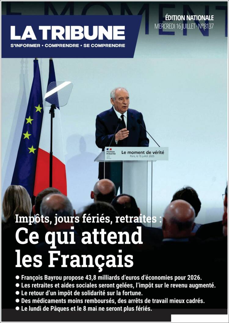 Portada de La Tribune (France)