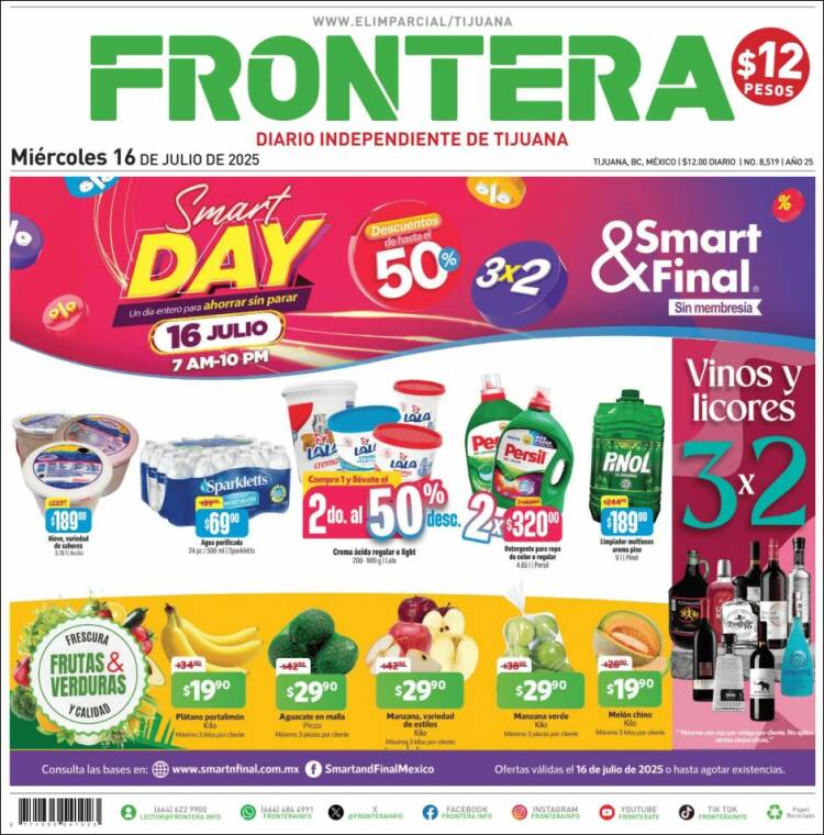 Portada de Frontera (México)