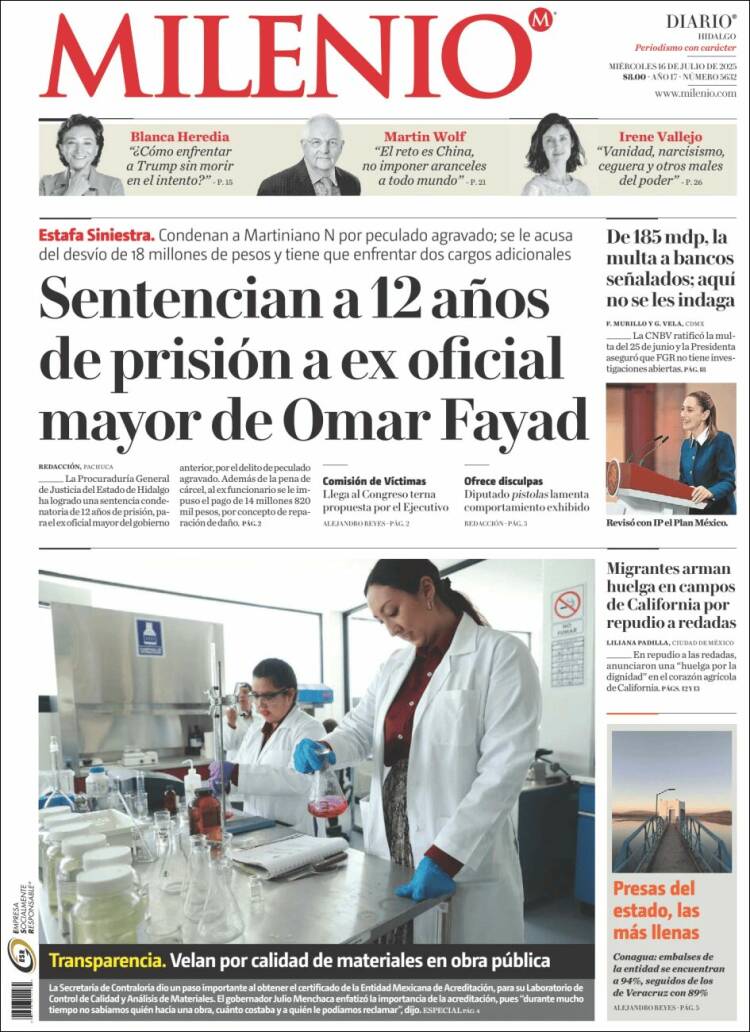Portada de Milenio de Hidalgo (México)
