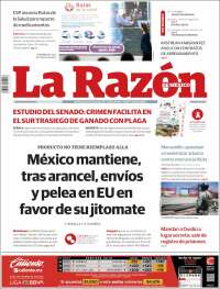 Portada de La Razón (México)