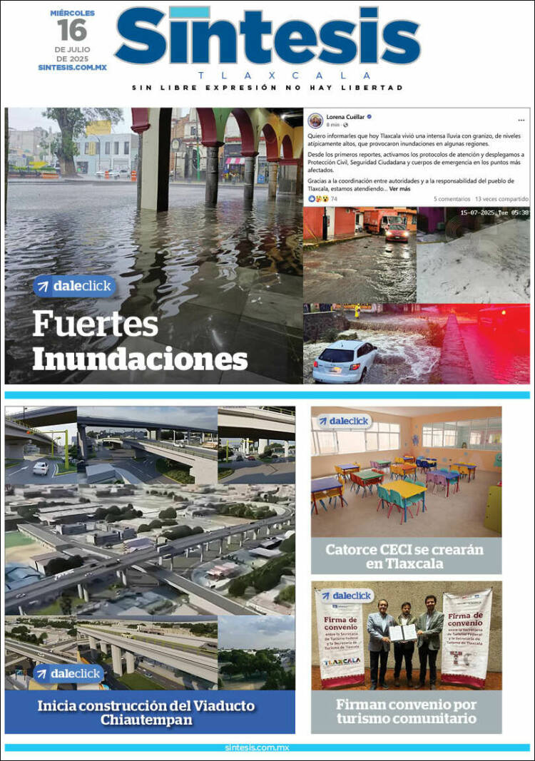 Portada de Síntesis de Tlaxcala (México)