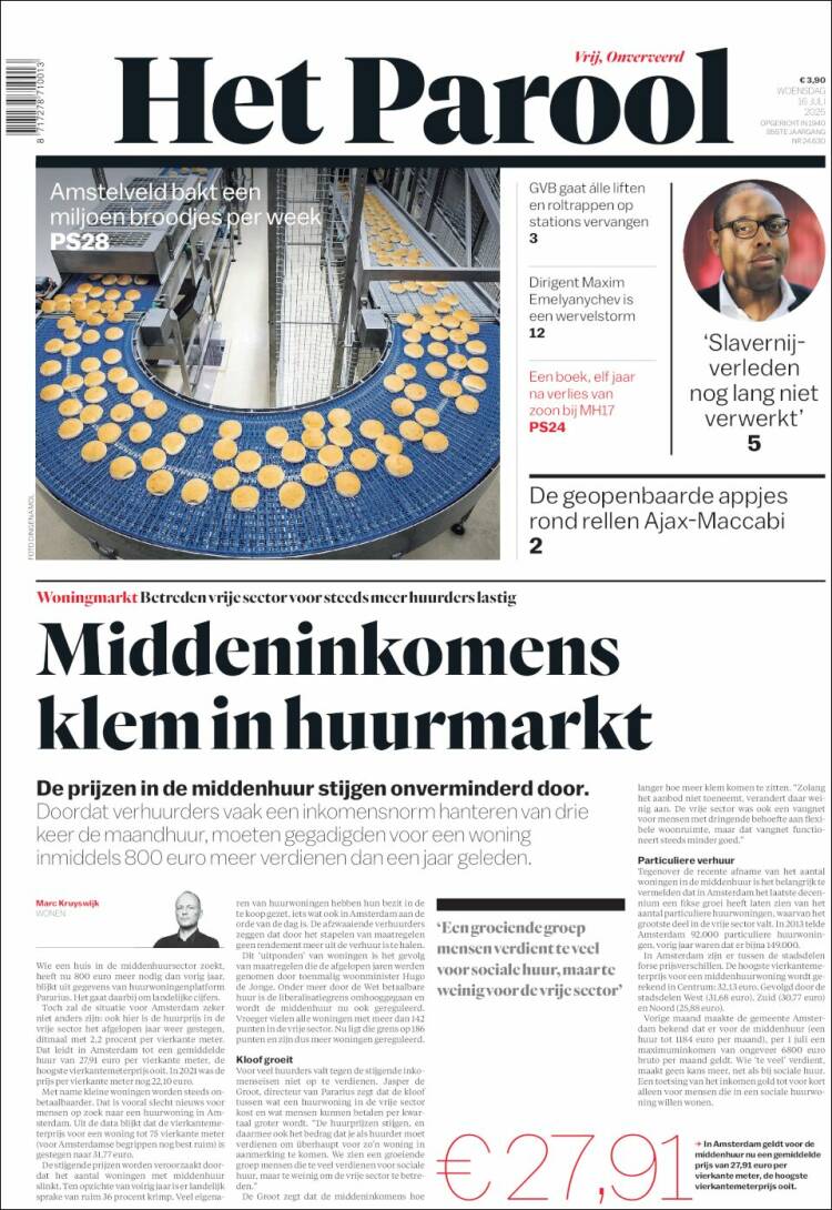 Portada de Het Parool (Netherlands)