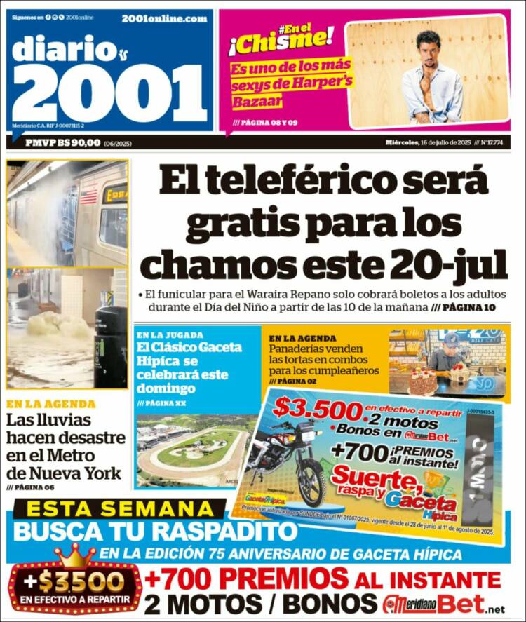 Portada de 2001 - Dosmiluno (Venezuela)