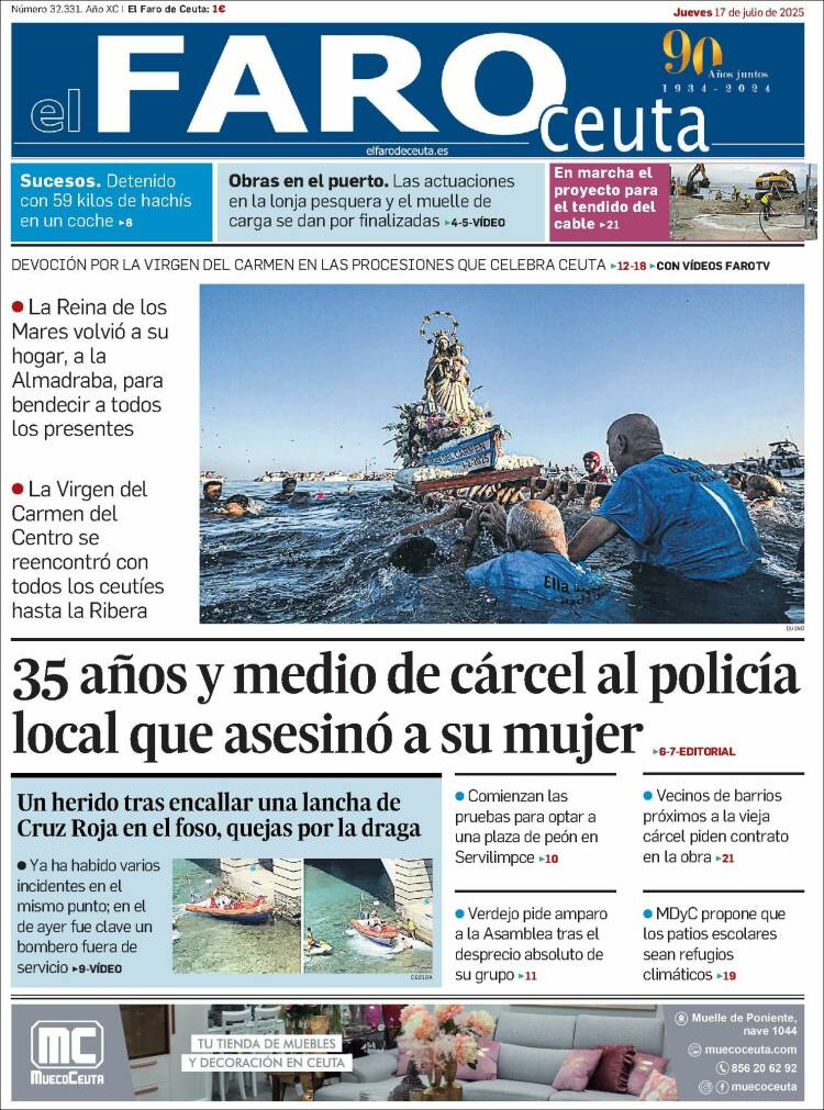 Portada de El Faro de Ceuta (Spain)