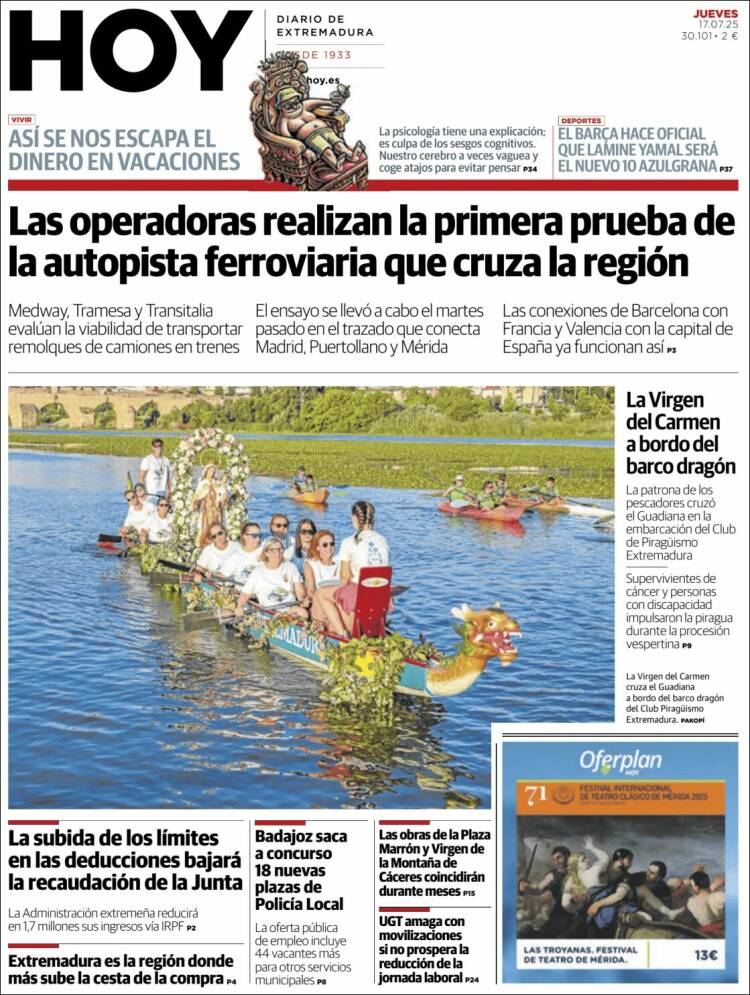 Portada de Hoy - Badajoz (Spain)
