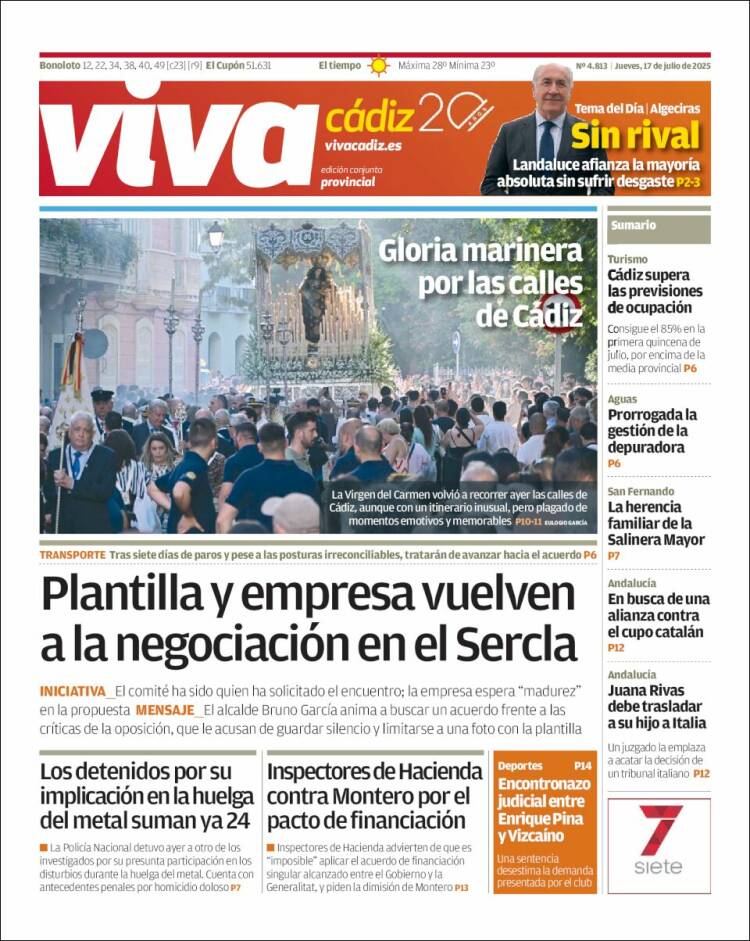 Portada de Información - Cadiz (Spain)