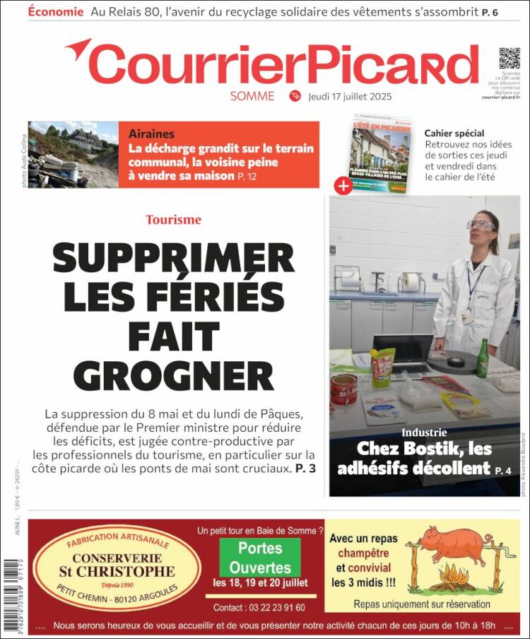 Portada de Courrier Picard (France)