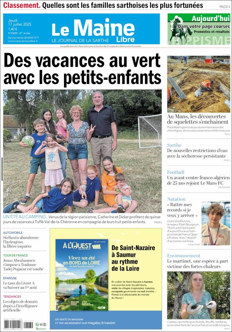 Portada de Le Maine Libre (France)
