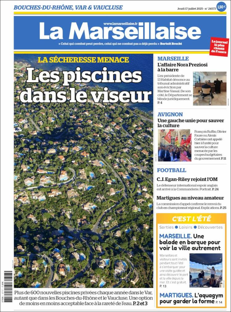 Portada de La Marseillaise (France)