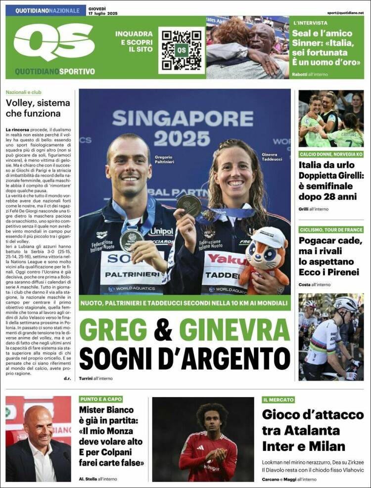 Portada de Quotidiano Sportivo (Italy)