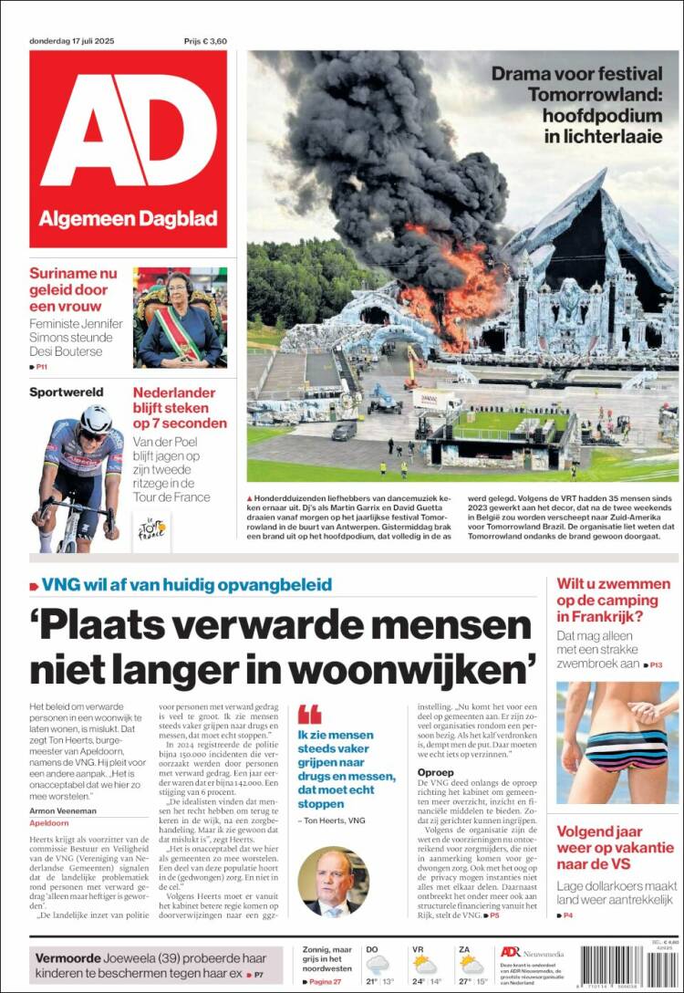 Portada de AD (Netherlands)