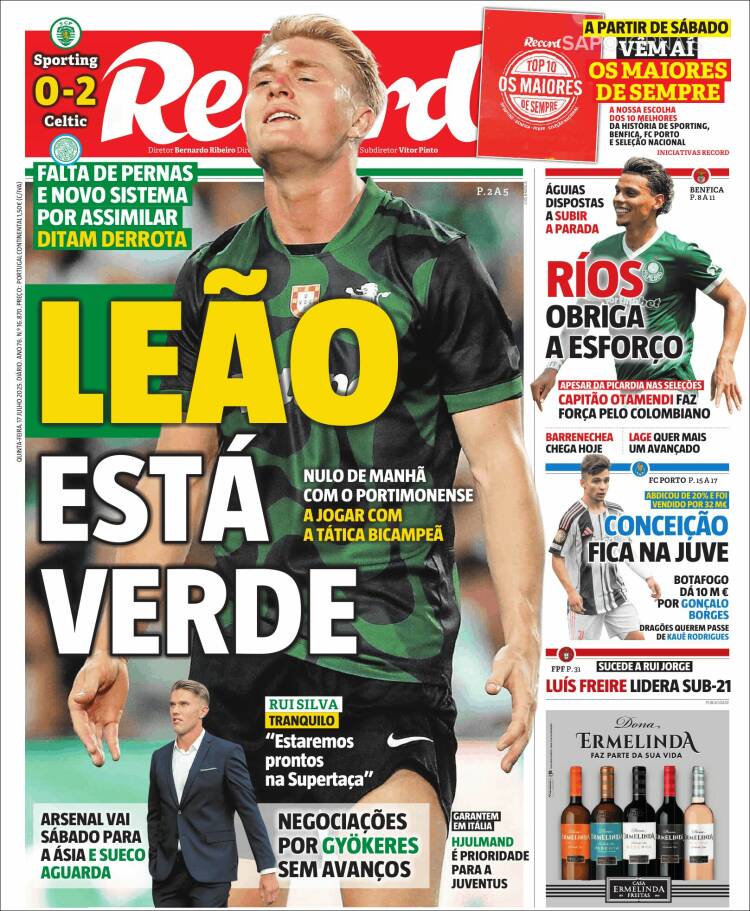 Portada de Record (Portugal)