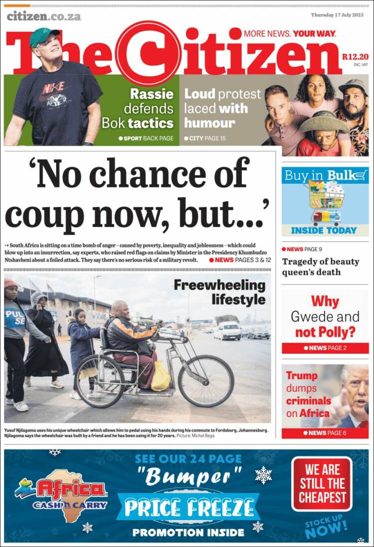 Portada de The Citizen (South Africa)