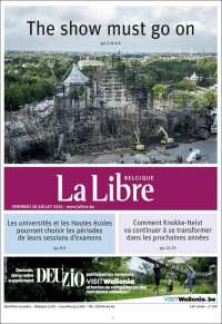 Portada de La Libre.be (Belgium)