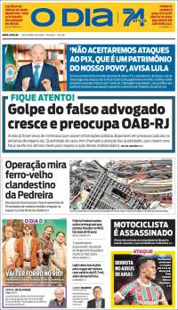 Portada de O Dia (Brasil)