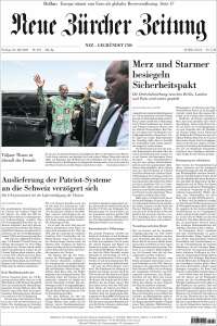 Portada de Neue Zürcher Zeitung (Switzerland)