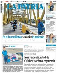 Portada de La Patria (Colombia)