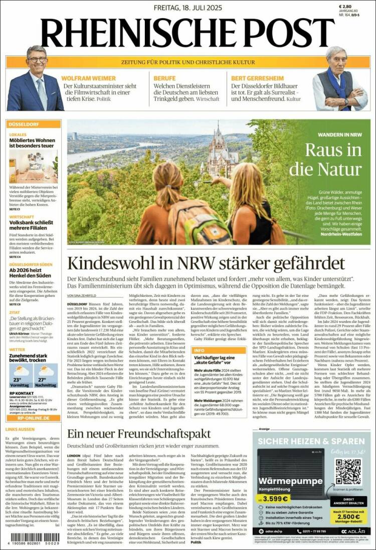 Portada de Rheinische Post (Germany)