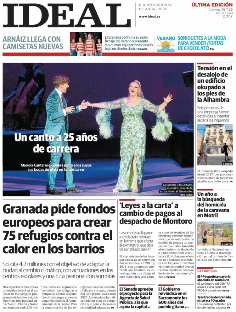 Portada de Ideal (Spain)