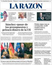 Portada de La Razón (Spain)