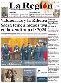 Portada de La Región de Ourense (Spain)