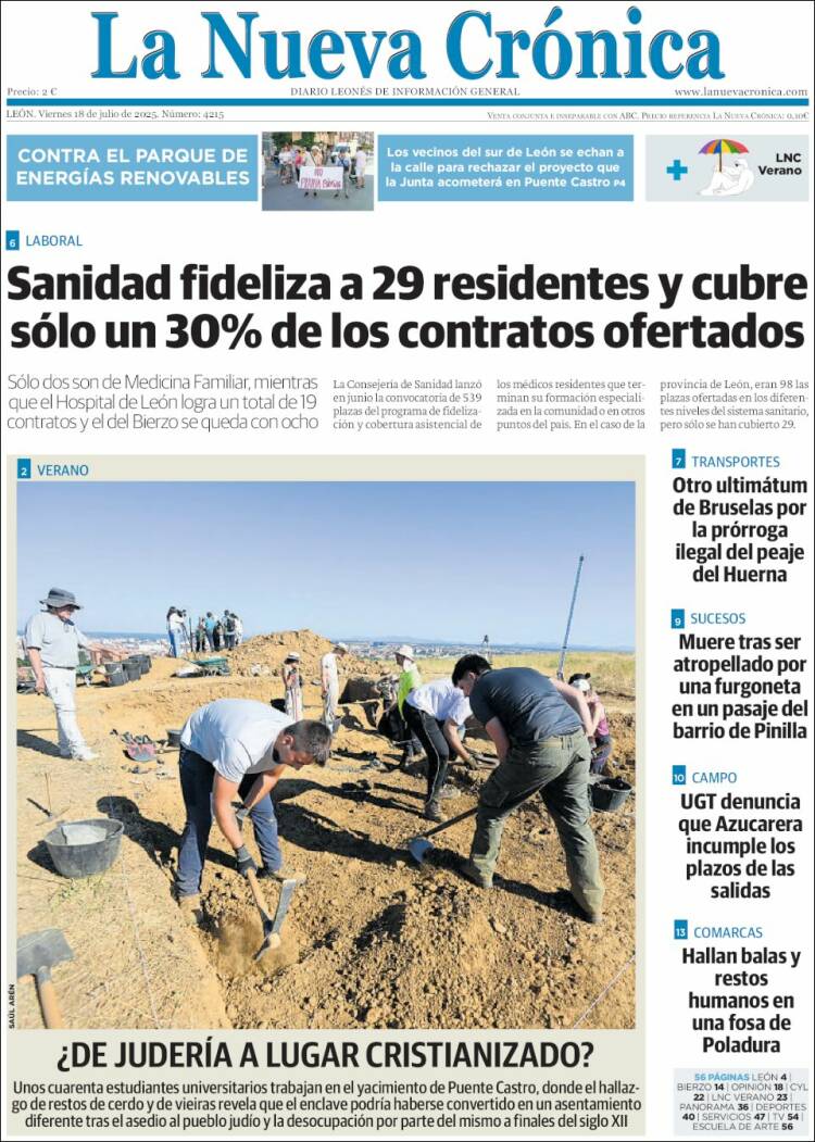 Portada de La Nueva Crónica (Spain)