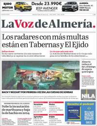 Portada de La Voz de Almería (Spain)