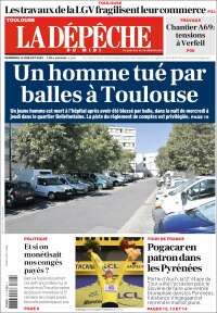 Portada de La Dépêche du Midi (Francia)