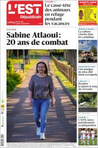 Portada de L'Est Republicain (Francia)