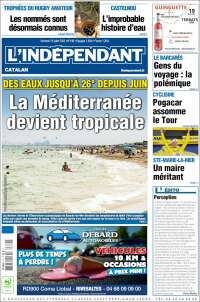 Portada de Le Indépendant (Francia)