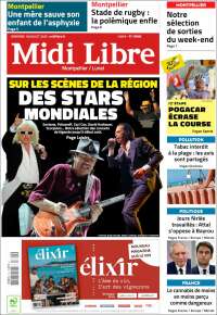 Portada de Midi Libre (Francia)