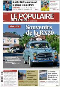 Portada de Le Populaire du Centre (Francia)