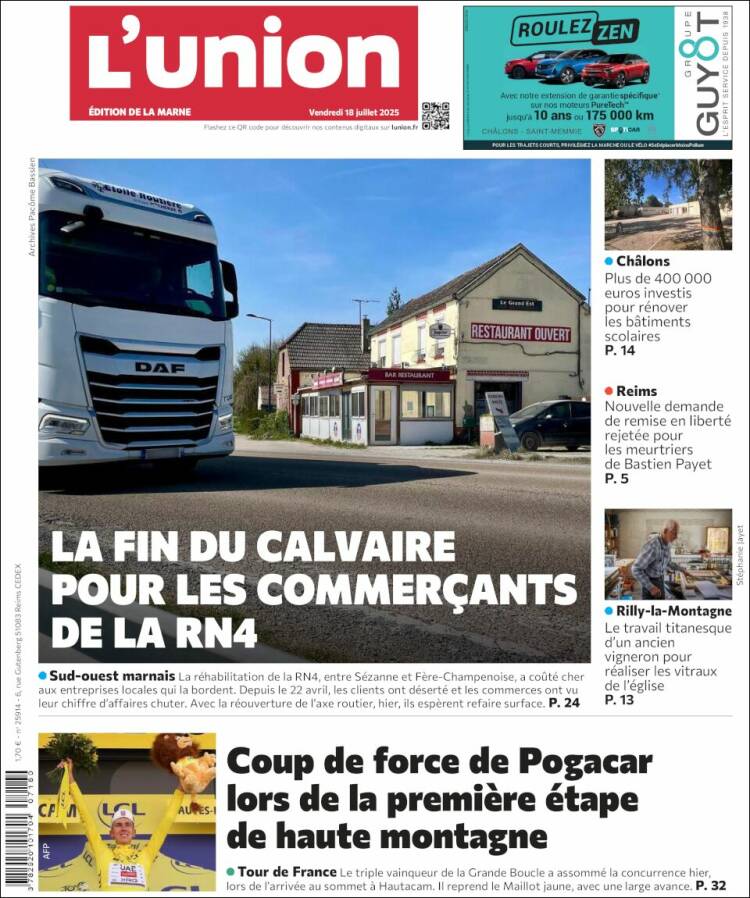 Portada de L'Union (France)