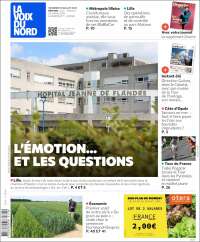 Portada de La Voix du Nord (Francia)