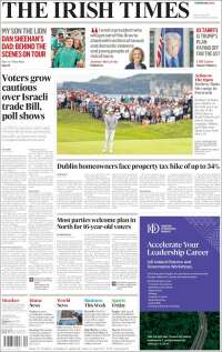 Portada de Irish Times (Ireland)