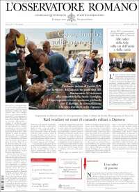 Portada de L'Osservatore Romano (Italy)