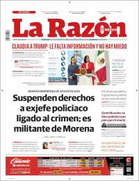 Portada de La Razón (Mexico)