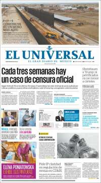 Portada de El Universal (Mexico)