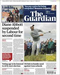 Portada de The Guardian (United Kingdom)