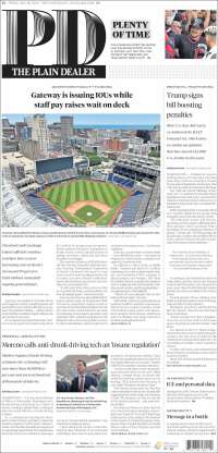 Portada de The Plain Dealer (USA)