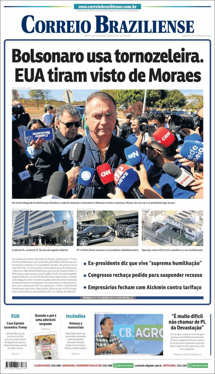 Portada de Correio Braziliense (Brasil)