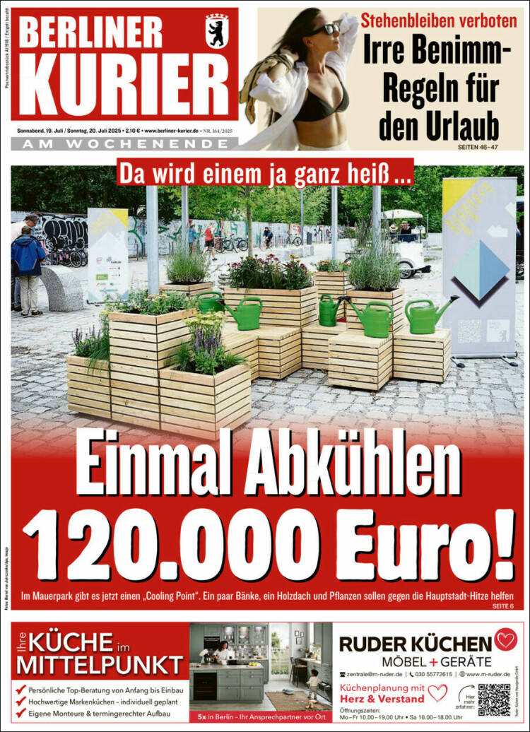 Portada de Berliner Kurier - Startseite BK (Alemania)