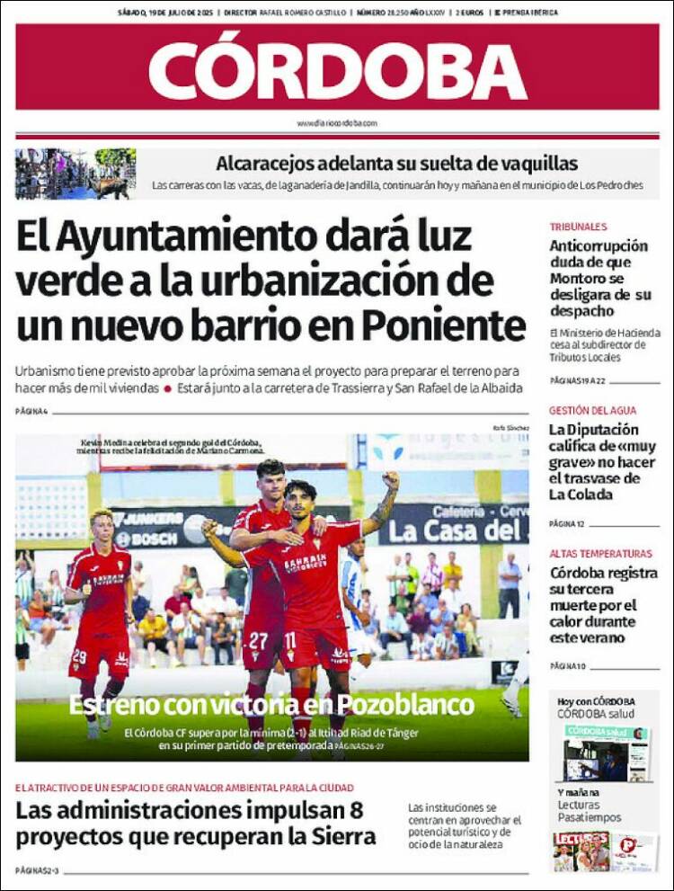 Portada de Diario de Córdoba (España)