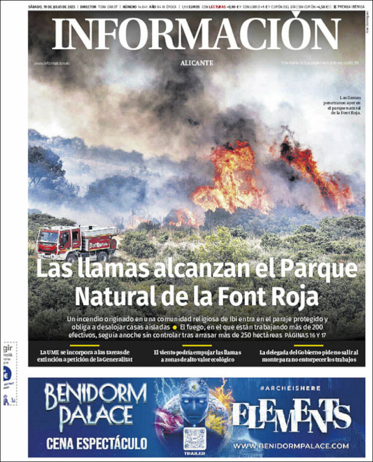 Portada de Diario Información (España)