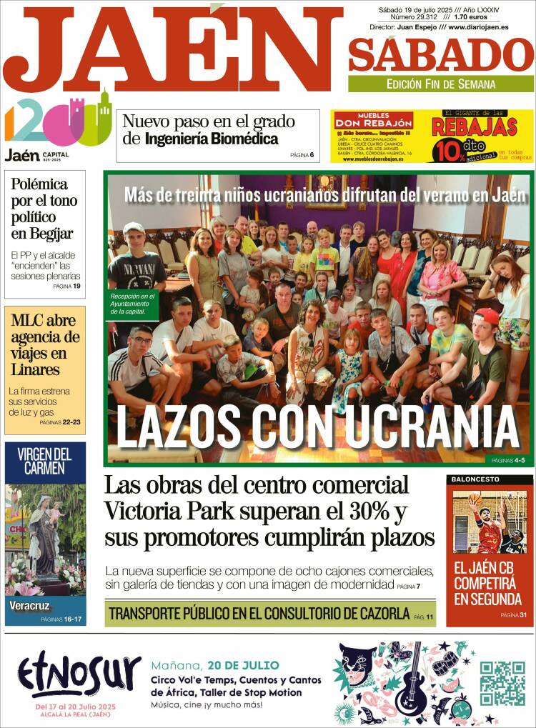 Portada de Diario Jaén (España)