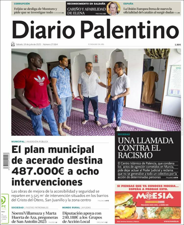 Portada de Diario Palentino (España)